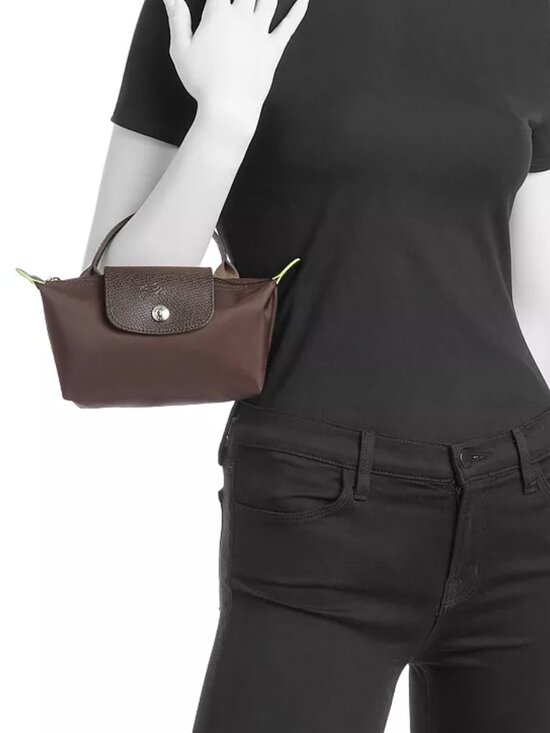 Longchamp Handbags - Longchamp | Le Pliage Mocha Brown Mini Pouch